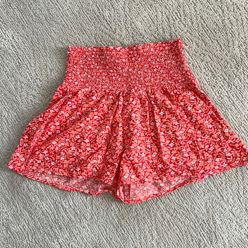 Aerie floral flowy shorts